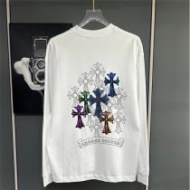 クロムハーツ 偽物長袖Tシャツ マルチクロス 刺繍 プレミアムデザイン CHROME HEARTS