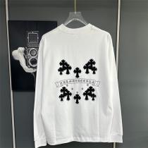 CHROME HEARTS コピー 長袖Tシャツ クロスエンブレム シンプルモード クロムハーツ