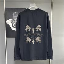 CHROME HEARTS コピー 長袖Tシャツ クロスエンブレム シンプルモード クロムハーツ