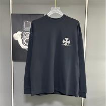 CHROME HEARTS 偽物 長袖Tシャツ ホースシュー ロゴデザイン アイコニック クロムハーツ