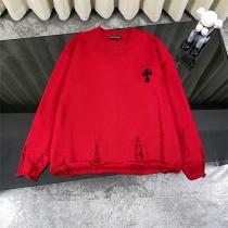 CHROME HEARTS 偽物 ニット HOLLYWOOD ロゴ ヴィンテージクラッシュ クロムハーツ