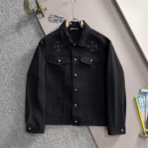 クロムハーツ スーパーコピー デニムジャケット エンブレム アイコニックプレミアム CHROME HEARTS