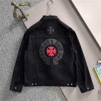 クロムハーツ スーパーコピー デニムジャケット エンブレム アイコニックプレミアム CHROME HEARTS