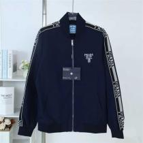 プラダ スーパーコピー ジャケット ロゴライン スポーティ カジュアル ダイナミック PRADA
