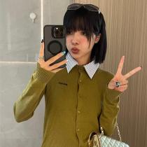 MIU MIU コピー ニットカーディガン モダン フェミニン レトロ クラシック ミュウミュウ
