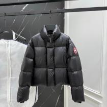 カナダグース コピー ダウンジャケット ショート丈 光沢ブラック 高品質 人気 ...