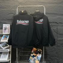 Balenciaga 偽物 ウィンドブレーカー ブラック フード付き 高品質 人気 バレンシアガ