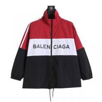 バレンシアガ 偽物 ウィンドブレーカー レッド×ブラック 配色 限定 激安 BALENCIAGA