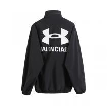 バレンシアガ コピー ジャケット ロゴプリント ブラック 最新 人気 BALENCIAGA