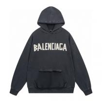 バレンシアガ 偽物 秋冬注目 フーディー ロゴバックプリント 暖かい BALENCIAGA