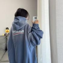 バレンシアガ スーパーコピー 秋冬新登場 フーディー パープル シンプルロゴ BALENCIAGA