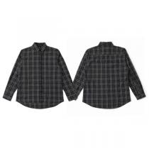 BALENCIAGA 偽物 秋冬定番 チェックシャツ クラシック 上質 かっこい...