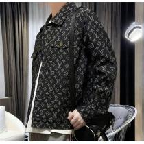 LOUIS VUITTON 偽物 デニムジャケット 個性派総柄 モード感漂う 上質 ルイヴィトン