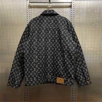 LOUIS VUITTON 偽物 デニムジャケット 個性派総柄 モード感漂う 上質 ルイヴィトン