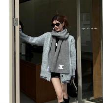 CELINE コピー マフラー リブ編み シンプル 高品質 暖かい 使いやすい セリーヌ