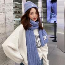 CELINE コピー マフラー リブ編み シンプル 高品質 暖かい 使いやすい セリーヌ