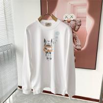 HERMES スーパーコピー 長袖Tシャツ グラフィック 個性派 ストリート カジュアルエルメス