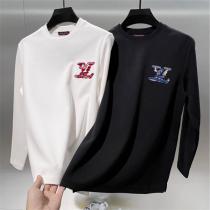ルイヴィトン コピー 長袖Tシャツ スケートボード風 LVロゴ 刺繍 カジュアル...