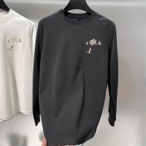 ルイヴィトン スーパーコピー 長袖Tシャツ ミニマル バードプリント シンプル LOUIS VUITTON