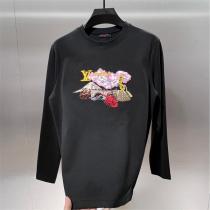 ルイヴィトン コピー 長袖Tシャツ カラフル グラフィック 刺繍デザイン モード LOUIS VUITTON