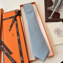 HERMES コピー ネクタイ 高級シルク オレンジ 幾何学模様 ビジネス エレガント エルメス