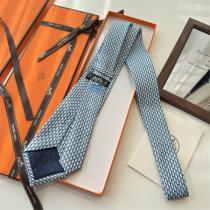 HERMES コピー ネクタイ 高級シルク オレンジ 幾何学模様 ビジネス エレガント エルメス