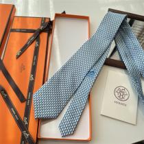 HERMES コピー ネクタイ 高級シルク オレンジ 幾何学模様 ビジネス エレガント エルメス
