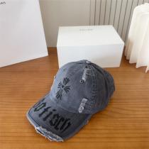 Chrome Hearts スーパーコピー 個性的 キャップ ゴシッククロス 刺繍 ダメージ加工 クロムハーツ