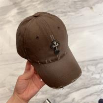 Chrome Hearts コピー 上品 キャップ メタルクロス ワンポイント ダメージ加工 クロムハーツ