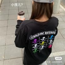  Chrome Hearts コピー 個性派 ロングTシャツ カラフルスカル デザイン クロムハーツ