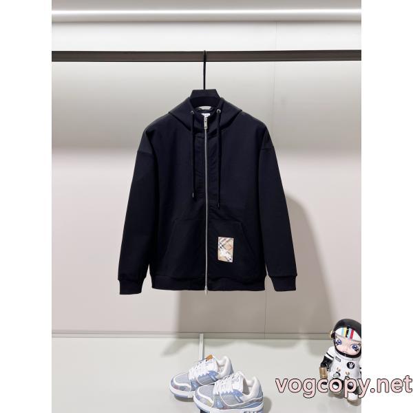 BURBERRYクラシックシンプルチェック柄戦馬ステッカーキャップコート