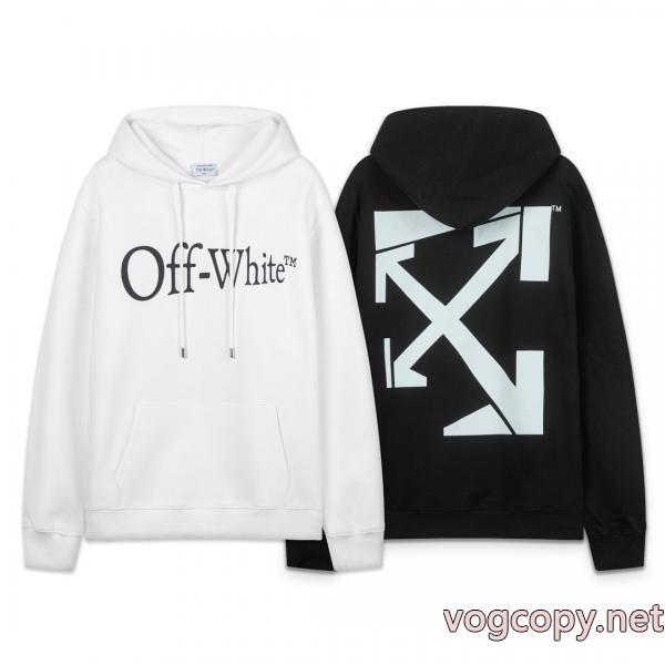 offwhite25ss新型不規則矢印460 gゆったり版フードパーカー