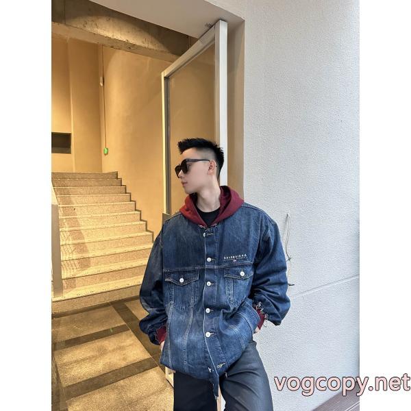Balenciaga人気専門店新品登場刺繍デニムフードコート