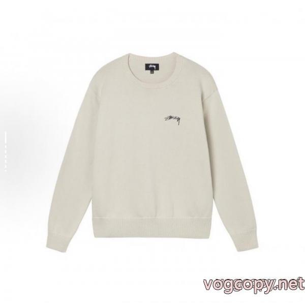 Stussy純色アルファベットセーター