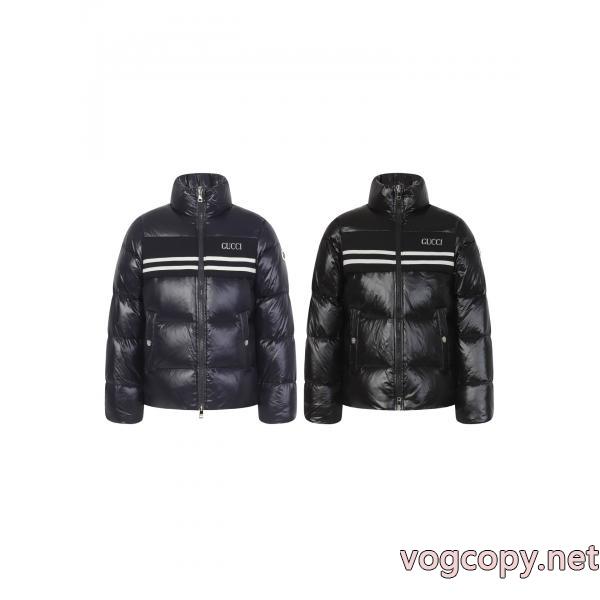 Gucc1高品質クラシックロゴ入りダウンジャケット