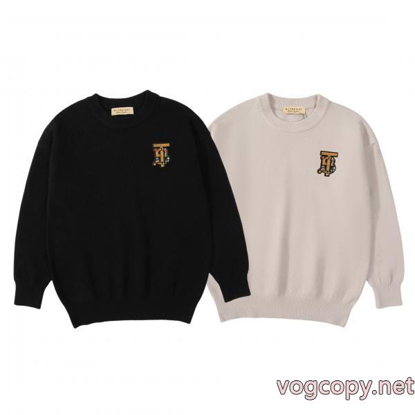 BURBERRY歯ブラシ刺繍ロゴニットセーター