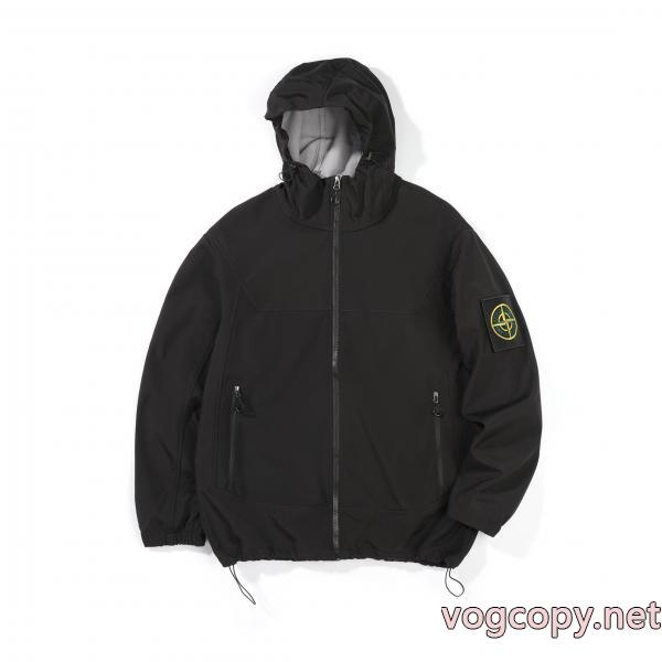 STONE ISLANDマジックシールワッペンアウトドアポンチョコート