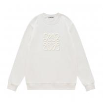 Loewe定番プリント柄LOGOクルーネックパーカー男女同型