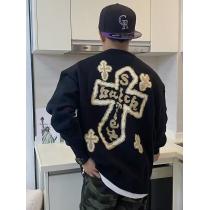 CHROME HEARTS25 SS新作ジャカードゆったりワイド版秋冬ニット長袖プルオーバーセーター男女同型