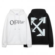 offwhite25ss新型不規則矢印460 gゆったり版フードパーカー