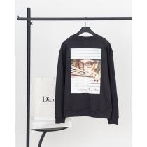 DIORフィギュアプリント模様の服着丸首パーカー