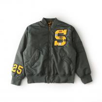 Supremeアップリケロゴ柄ジッパー開閉長袖ジャケット男女同型