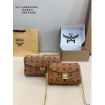 Mcm上質レザーチェーンバッグショルダーショルダーバッグ丈夫で長持ち