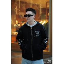 LOUIS VUITTON高定番ジャカード連帽ニットコート