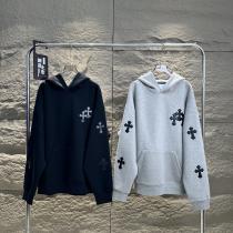 Chrome Hearts皮張り刺繍厚め秋冬新作キャップパーカー男女同型