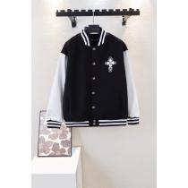 CHROME HEARTS男女カップルの重ポンドウール刺繍野球服ジャケット