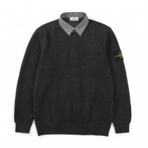 STONE ISLAND最新モデル偽2件ニットセーター