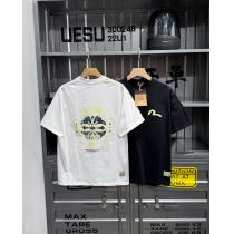 EVISUホームフラワー柄半袖Tシャツ男女同型