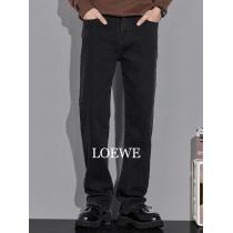 LOEWE新春夏メンズトレンド刺繍水洗マイクロストレッチストレートジーンズ