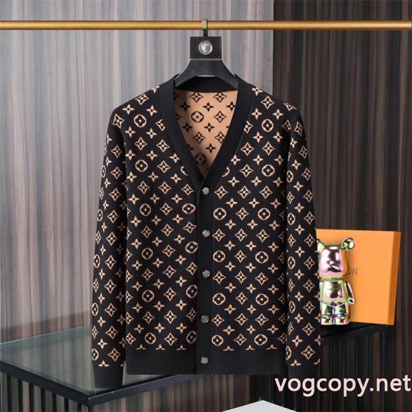 コピー 商品 ブランド優れた品質 最安値新作 今年のトレンドカラーセーターコートLOUIS VUITTON